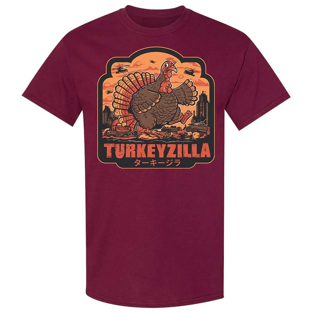 Turkeyzilla Funny Monster Turkey - Maroon - 8
