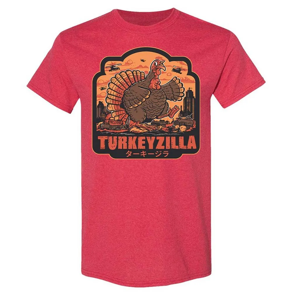Turkeyzilla Funny Monster Turkey - Heather Red - 11