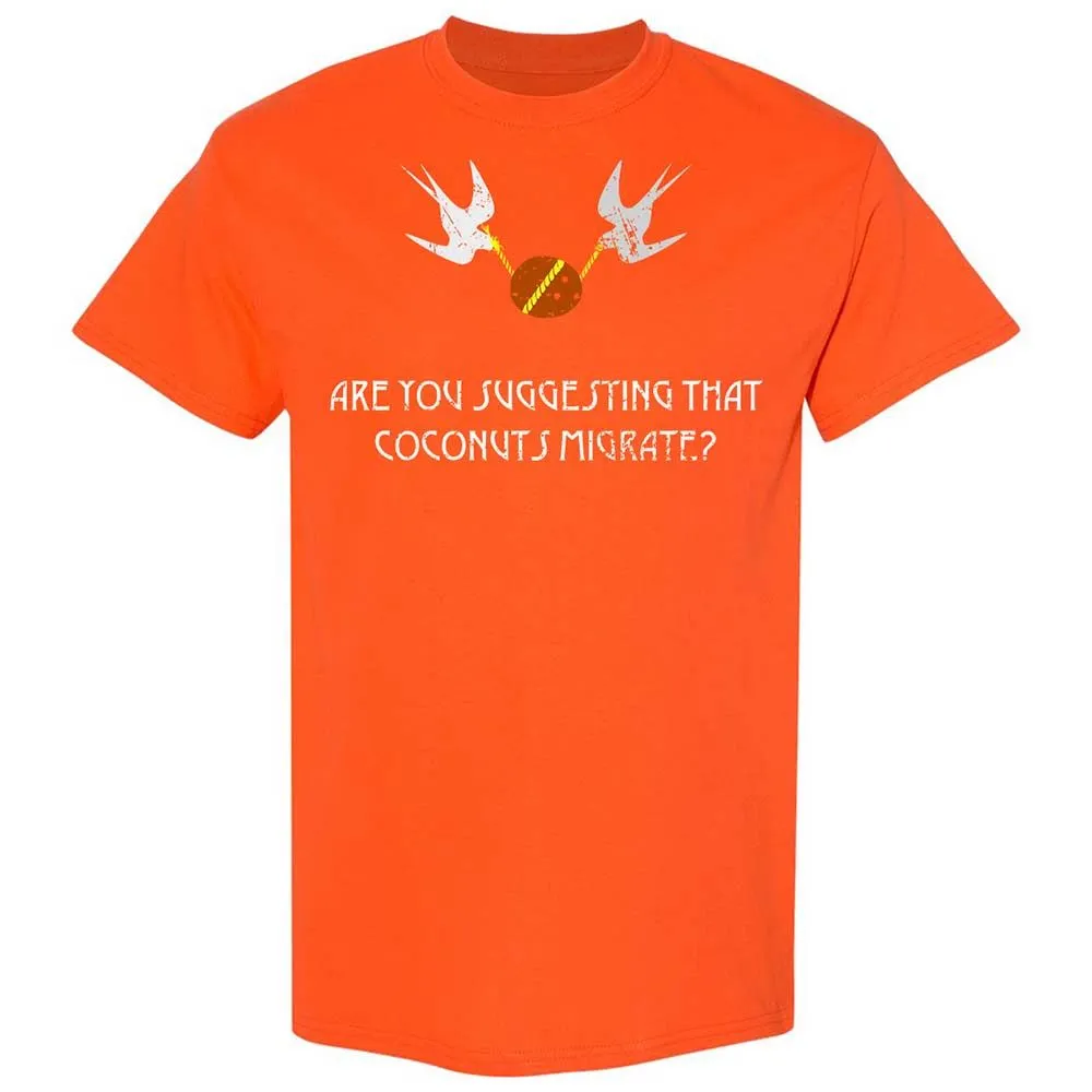 Are you suggesting that coconuts migrate - Orange - 17