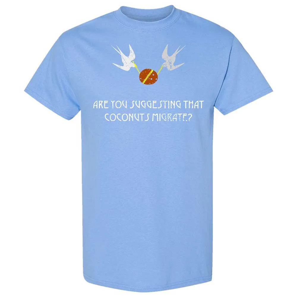 Are you suggesting that coconuts migrate - Carolina Blue - 19