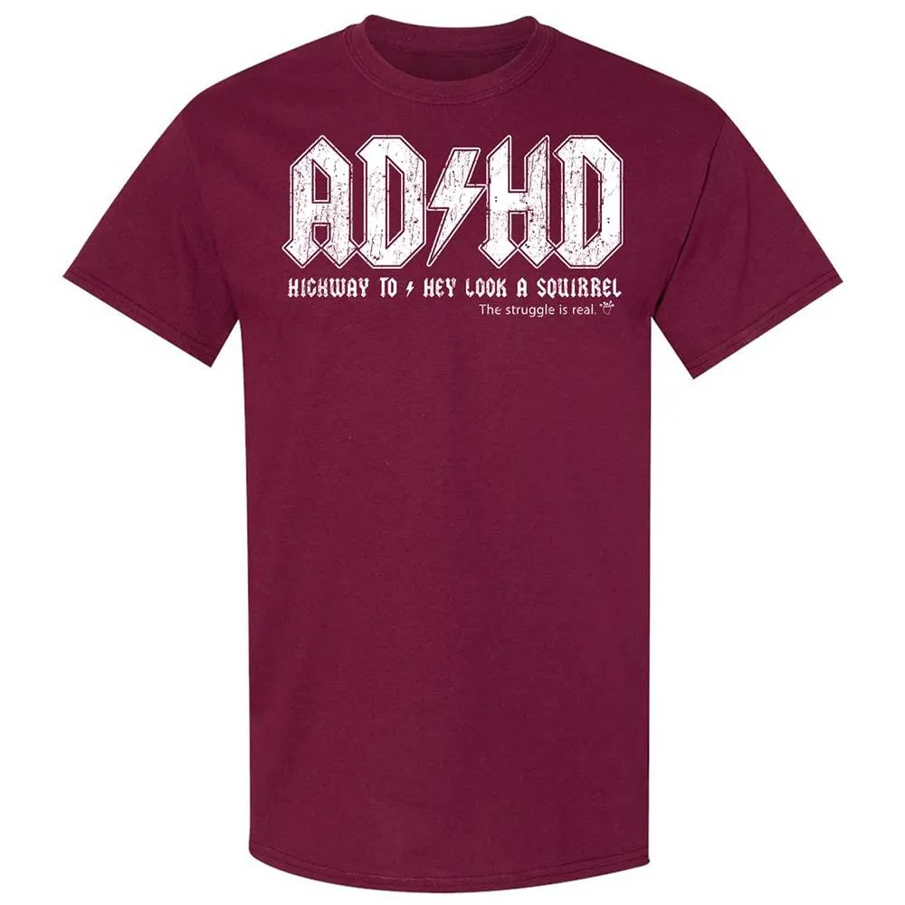 Highway To Hey Look A Squirrel - Maroon - 8