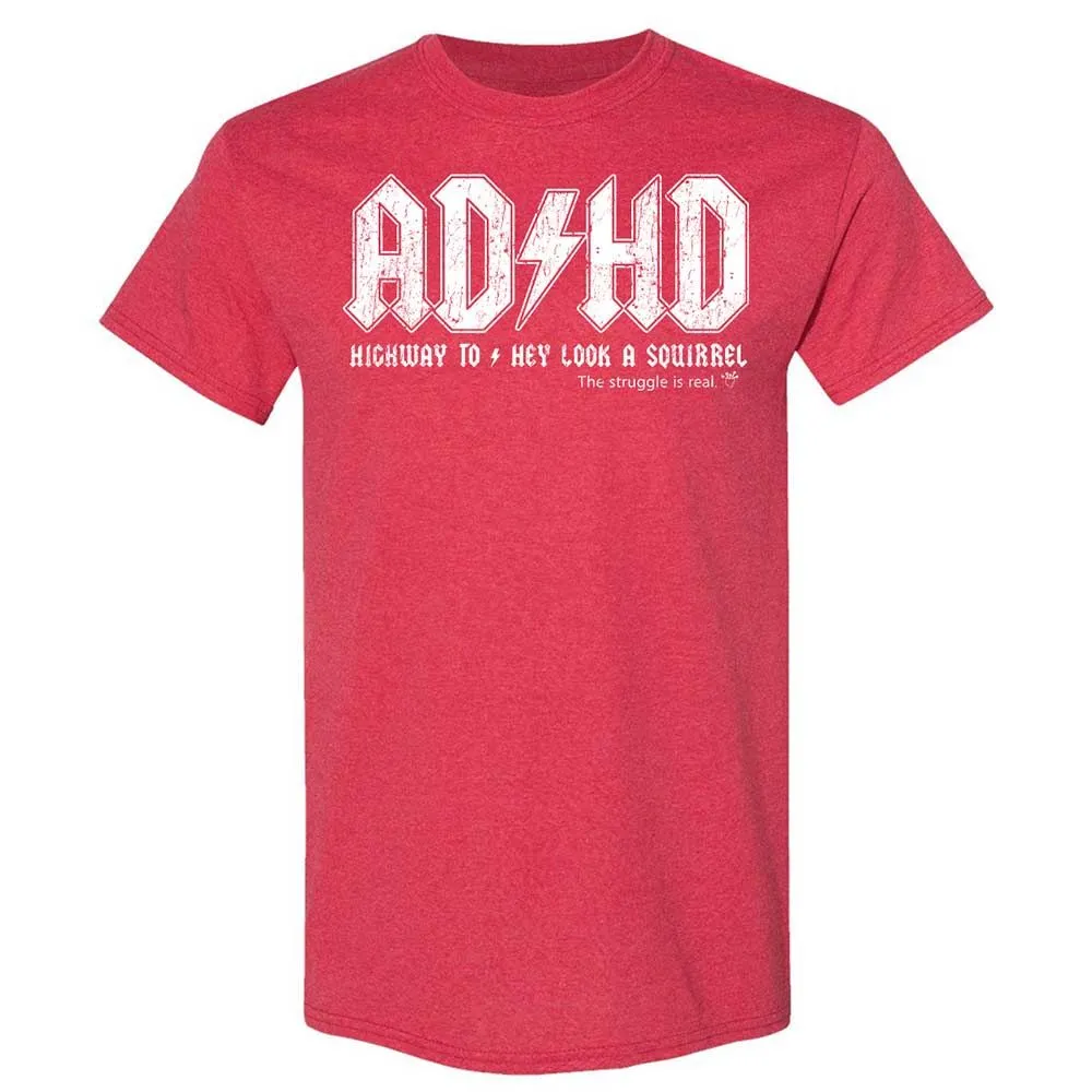 Highway To Hey Look A Squirrel - Heather Red - 11