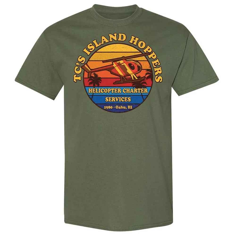 Island Hoppers Helicopter Charter Services - Military Green - 9