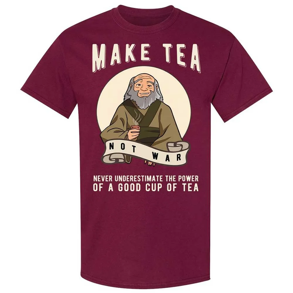 Make Tea Not War - Maroon - 8