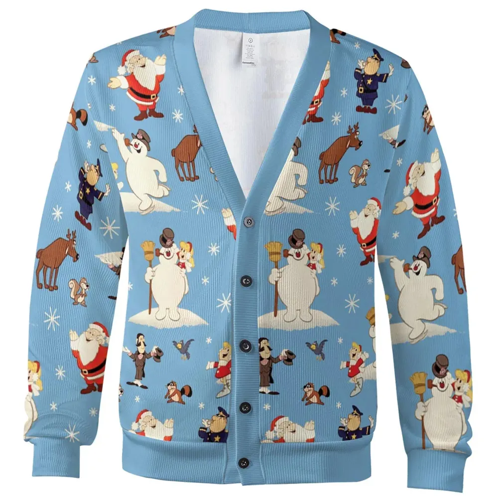 Frosty the Snowman Christmas Characters Cardigan - 2