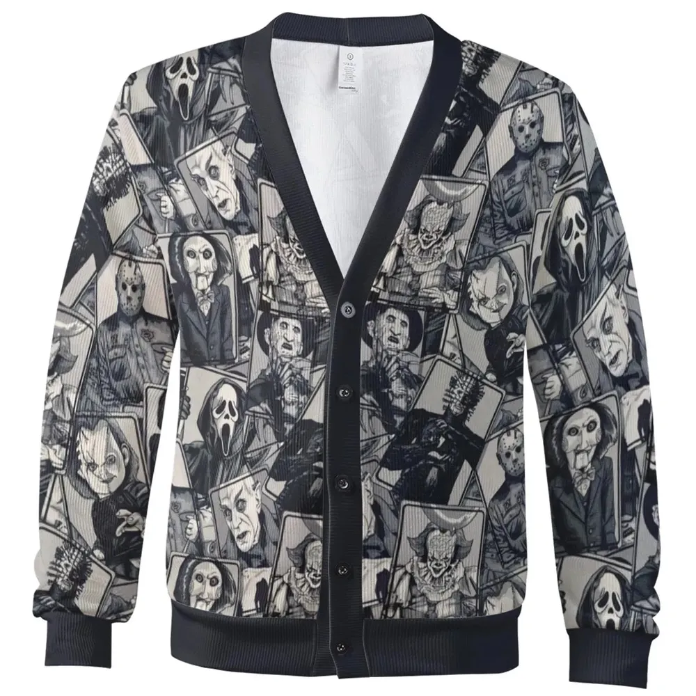 Halloween Horror Villains Cardigan - 2