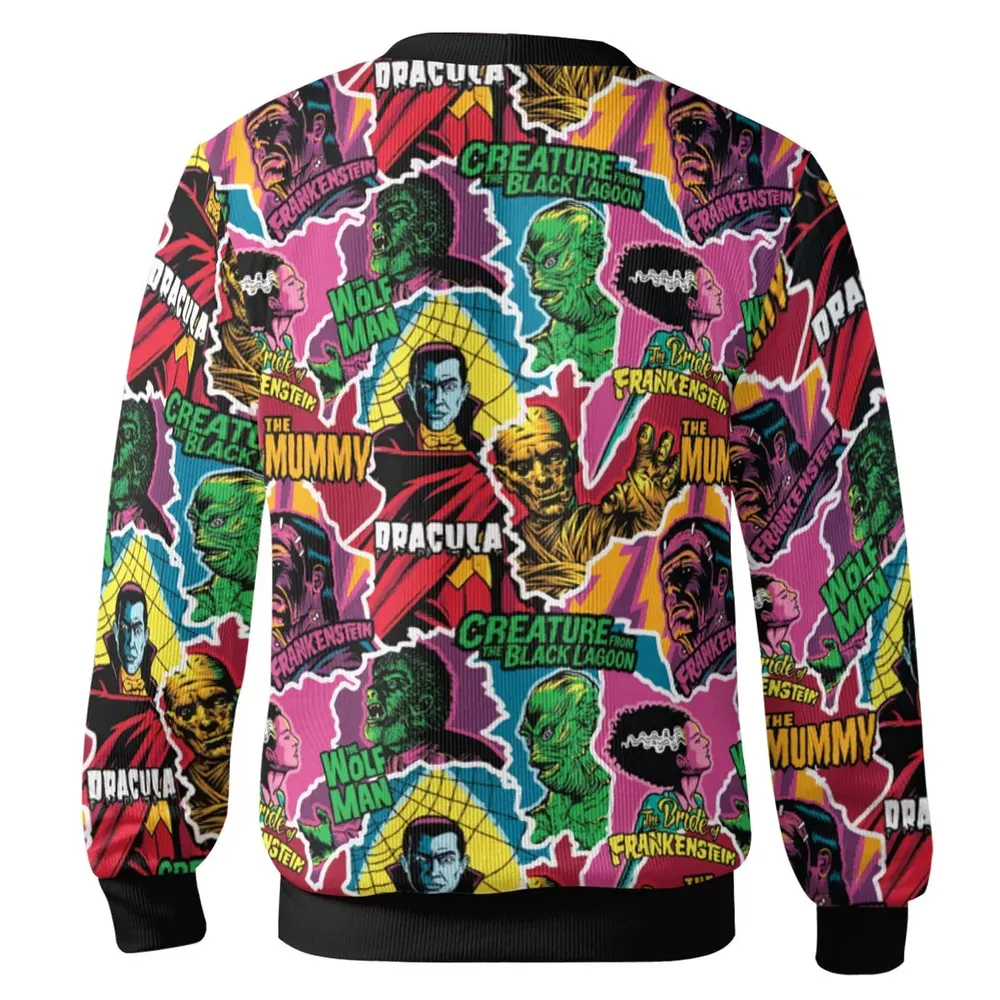 Monsters Pop Collage Universal Monsters Cardigan - 3