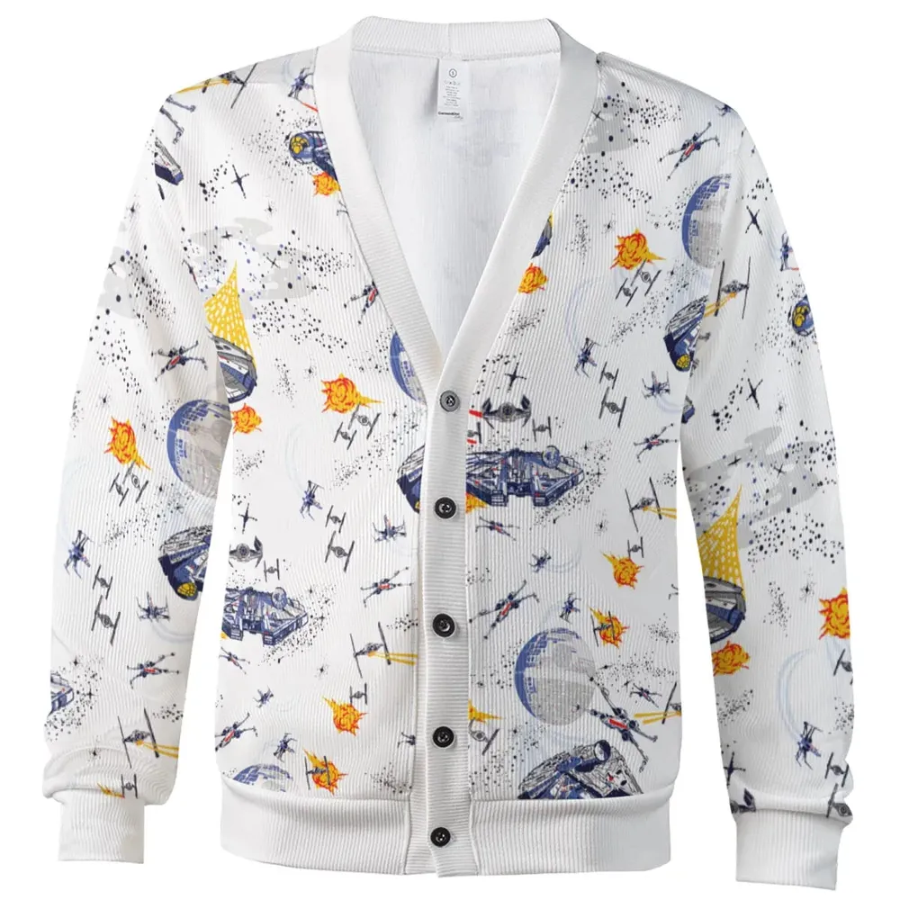 Millennium Falcon Patterns Star Wars Cardigan - 2