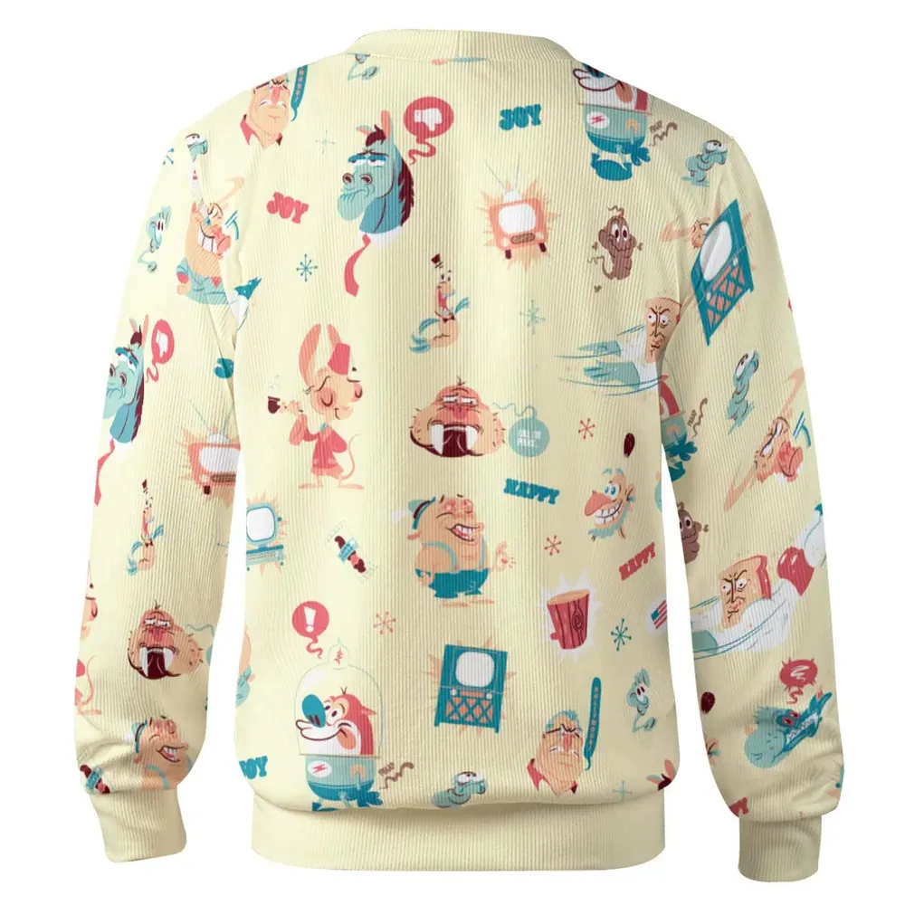 Ren and Stimpy Pattern Cardigan - 3