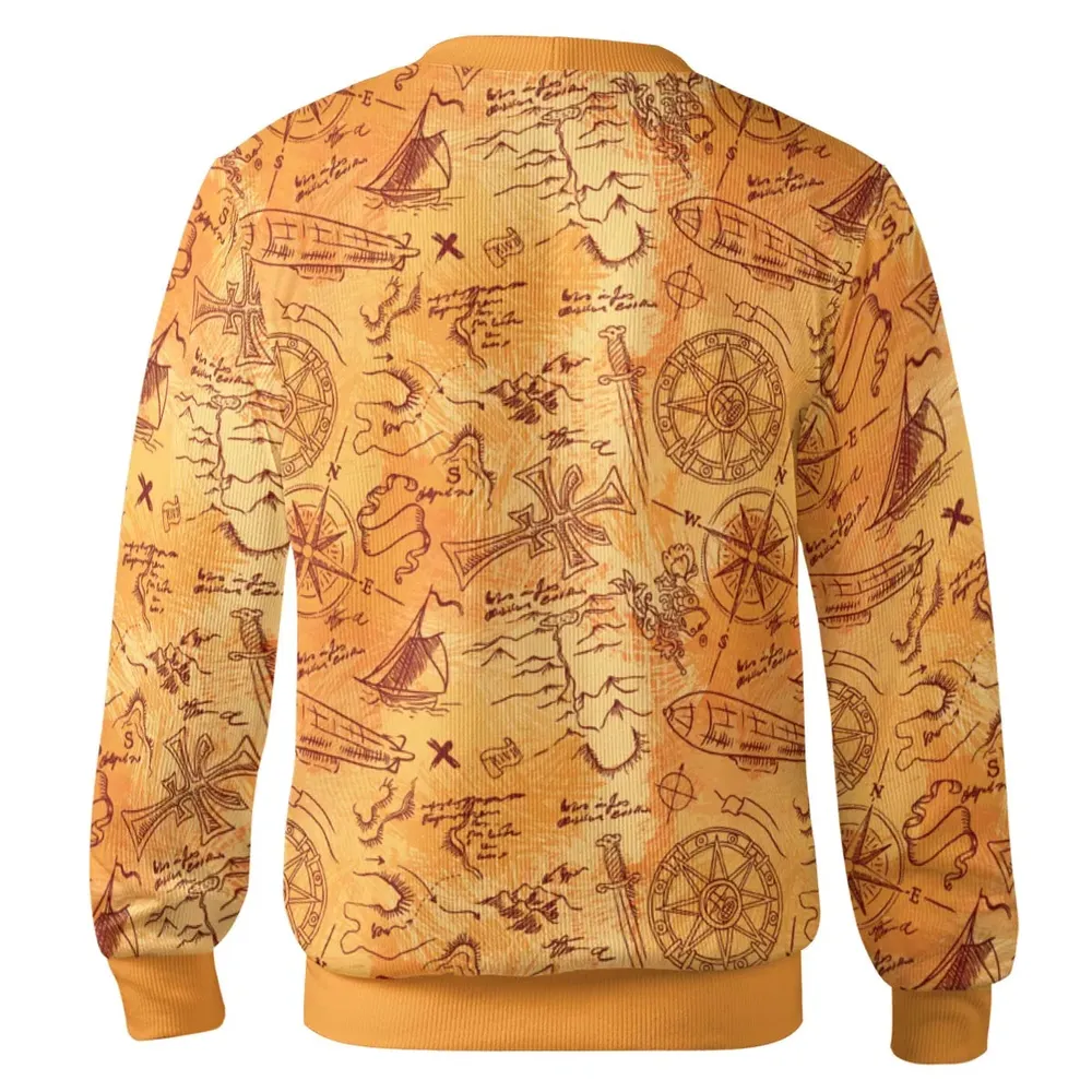 Vintage Adventure Map Indiana Jones Cardigan - 3