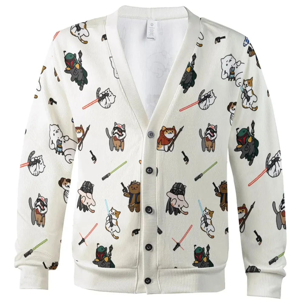 Star Wars Characters as Cats Cardigan - 2