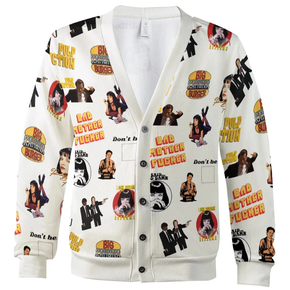 Pulp Fiction Pattern Cardigan - 2
