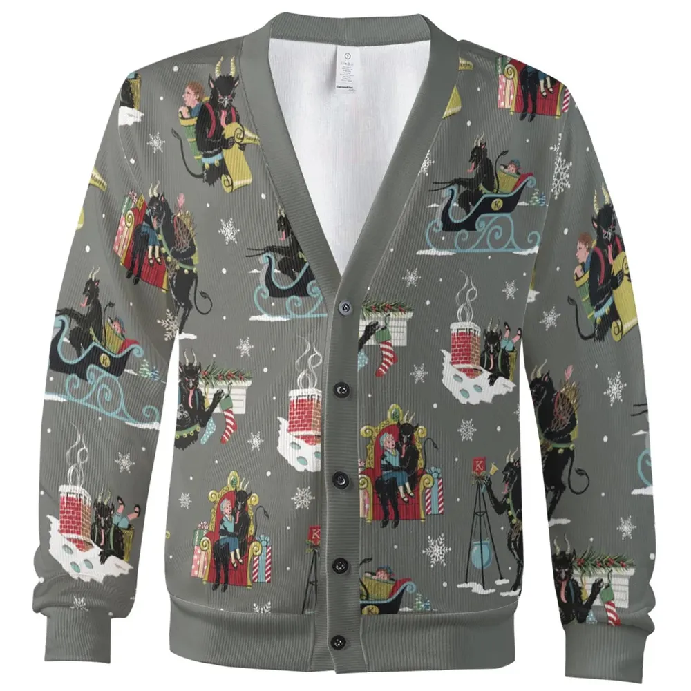 Unusual Christmas Krampus Cardigan - 2