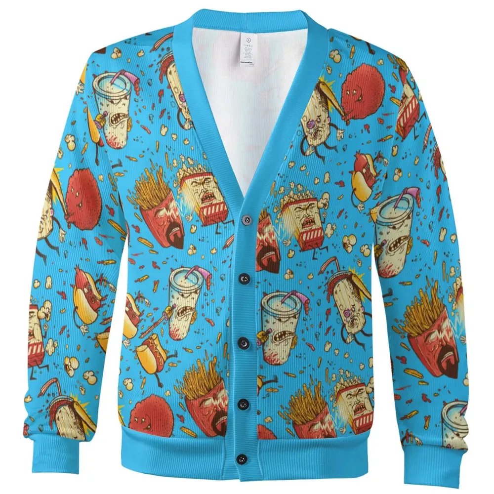 Fight! Aqua Teen Hunger Force Cardigan - 2