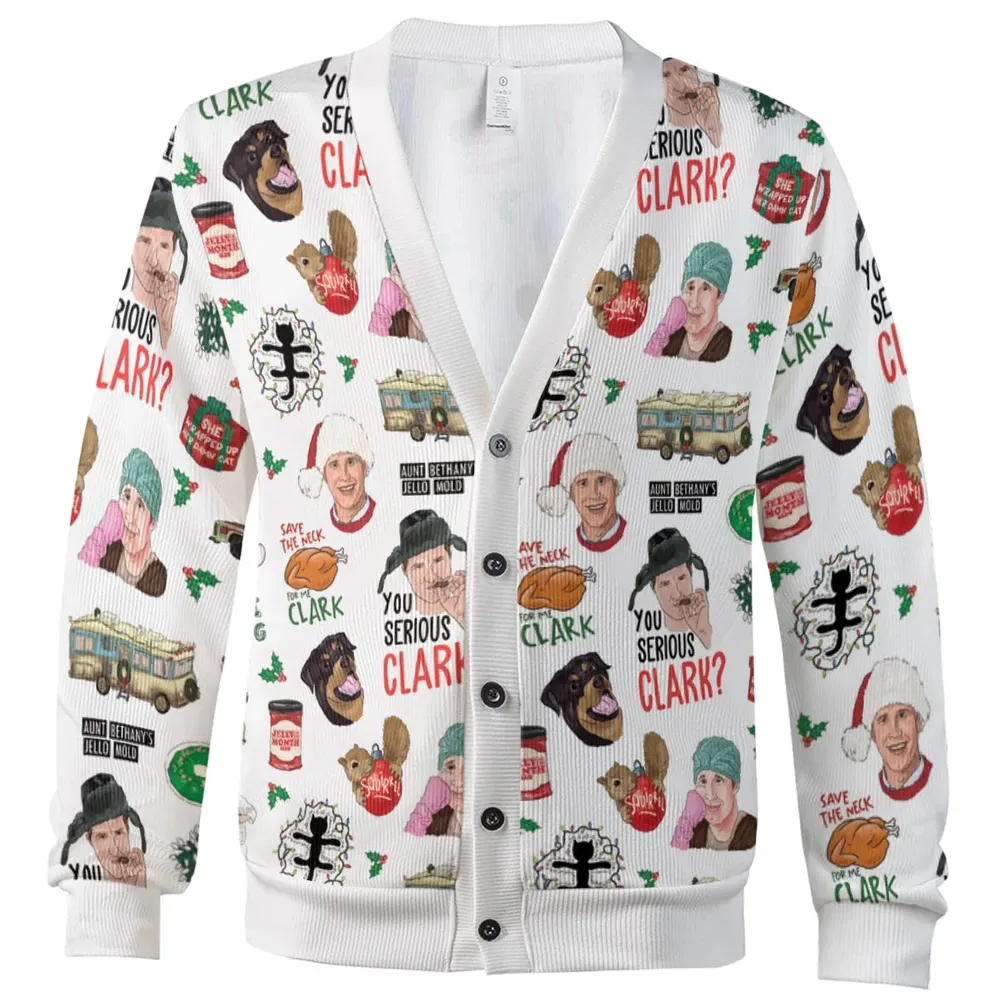 National Lampoon's Christmas Vacation Pattern Cardigan - 2