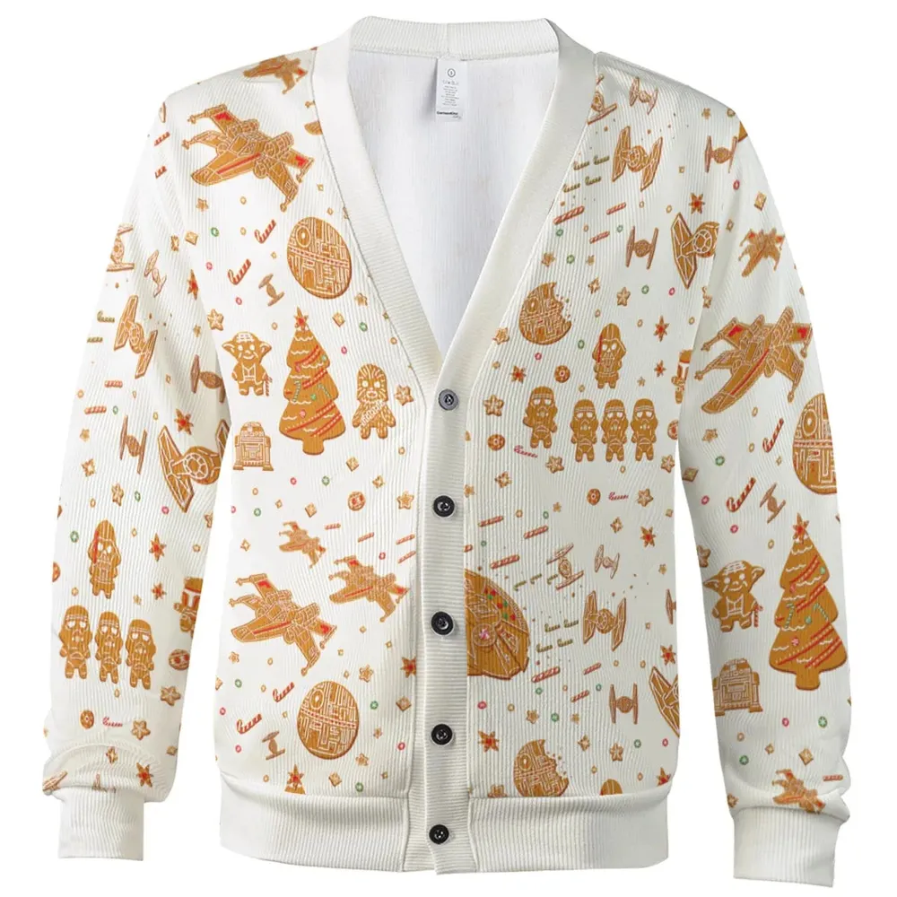 Gingerbread Christmas Star Wars Cardigan - 2