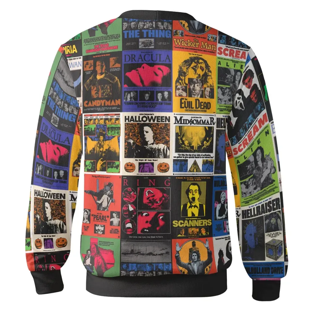 Modern Horror Movies Nope Ghostface Pinhead Pearl Leatherface Halloween Cardigan - 3