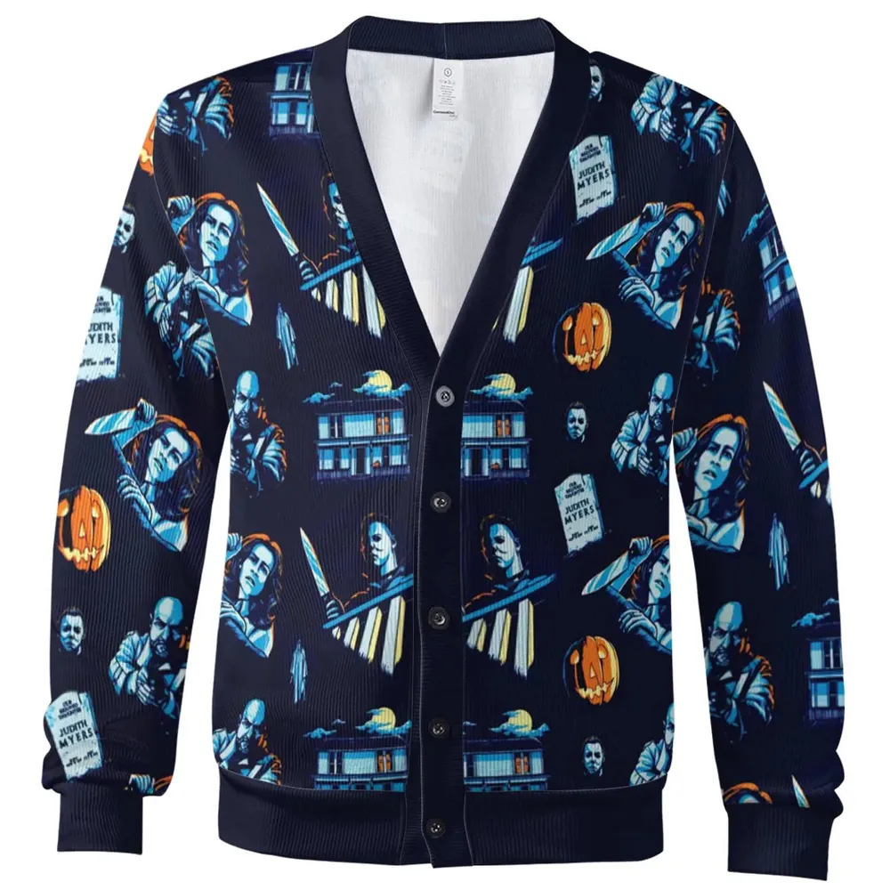 Horror Slasher Michael Myers Halloween Cardigan - 2