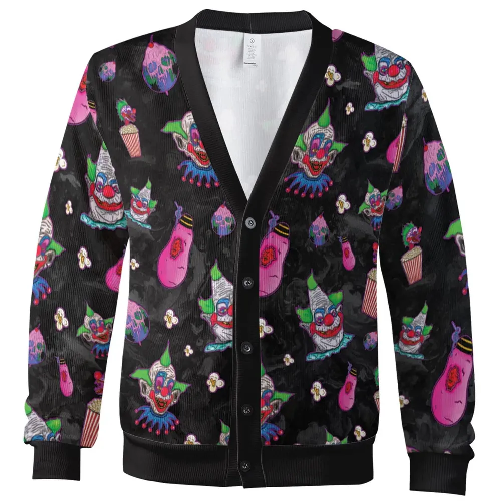 Space Horror Movie Killer Klowns Outer Cardigan - 2
