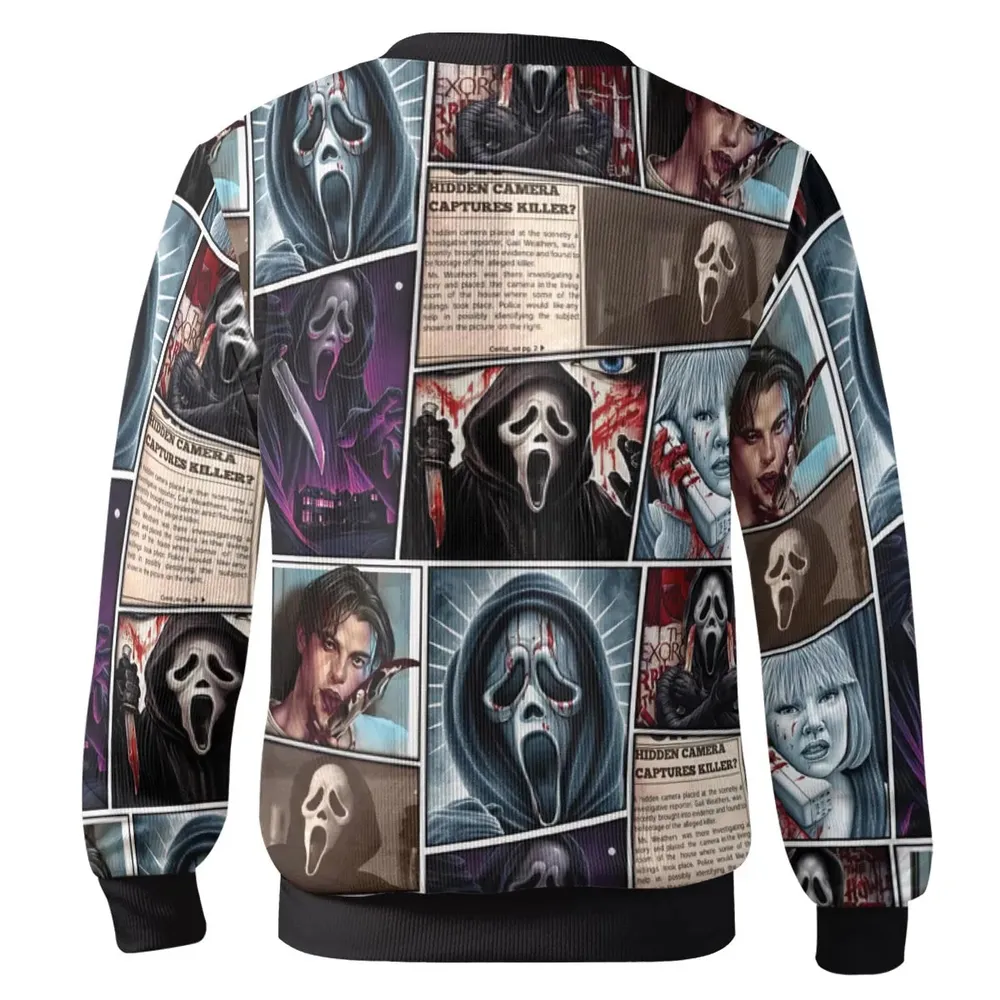 Scream Ghostface Horror Movie Halloween Cardigan - 3