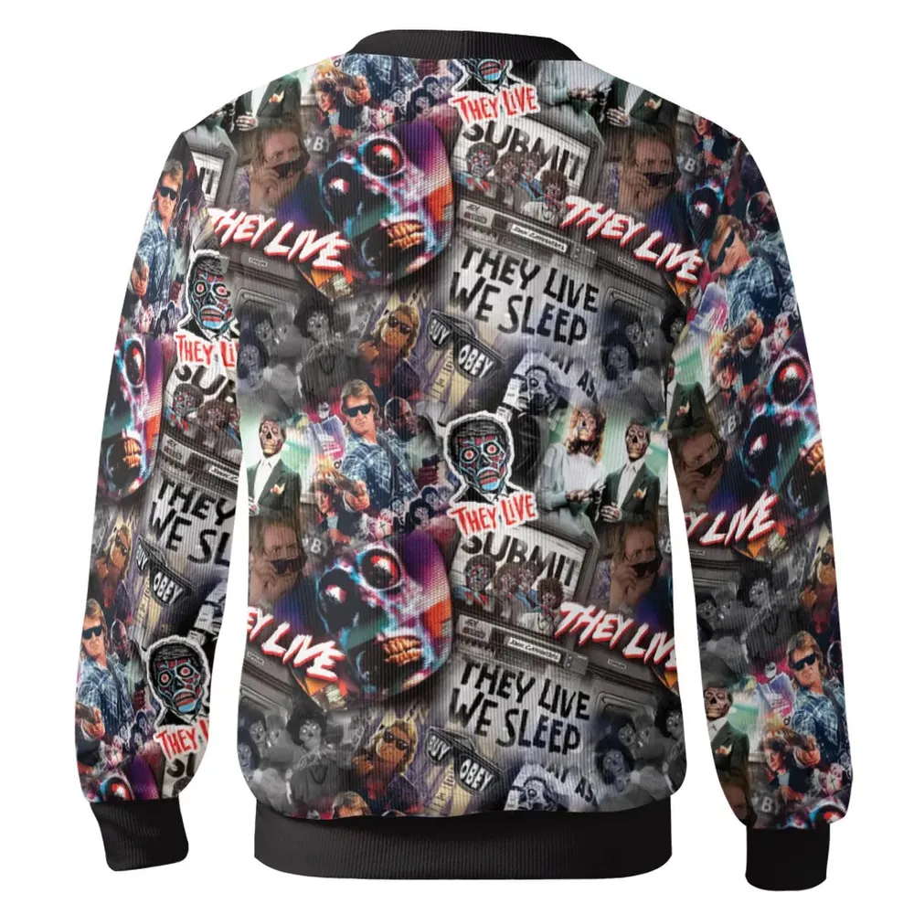 They Live Seamless Pattern Cardigan - 3