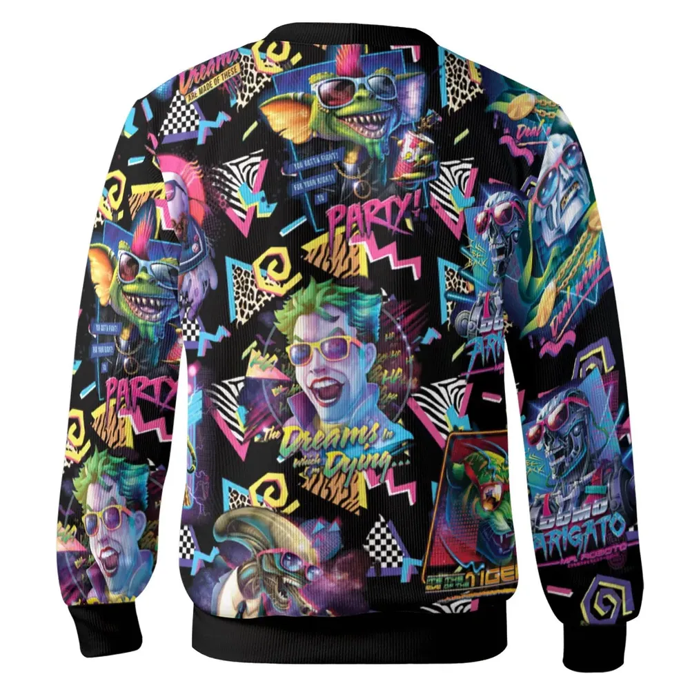Retro Horror Characters Halloween Cardigan - 3