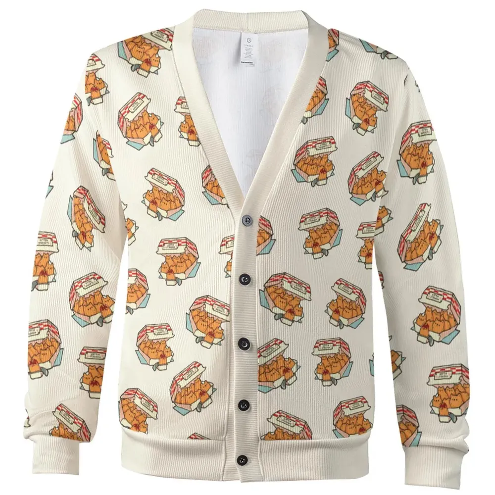 Kitten Nuggets Pattern Cardigan - 2