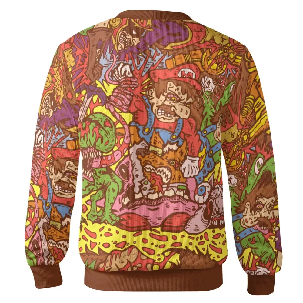 Nitendo Characters in Creepy Style Cardigan - 3
