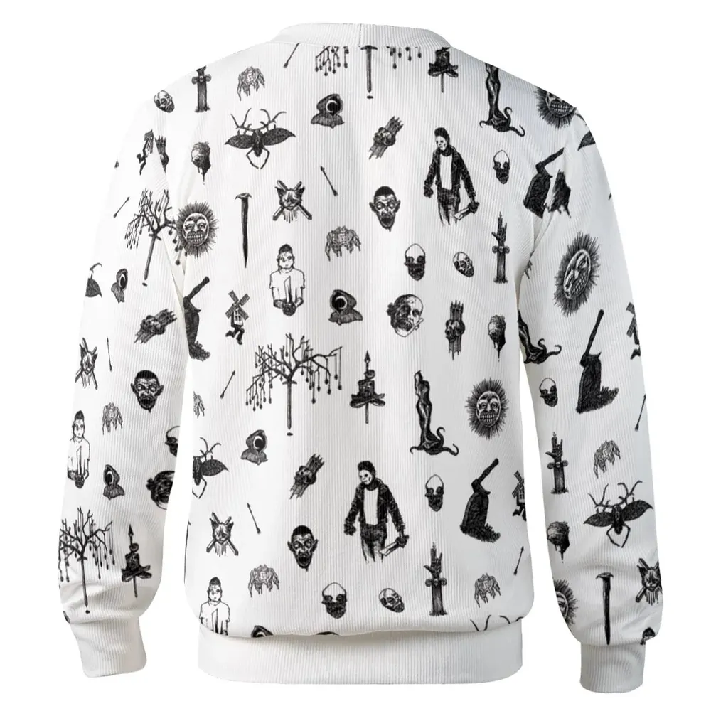 Nosferatu Pattern Cardigan - 3