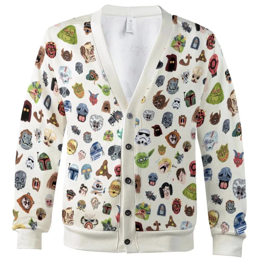 Star Wars Collage Pattern Cardigan - 2