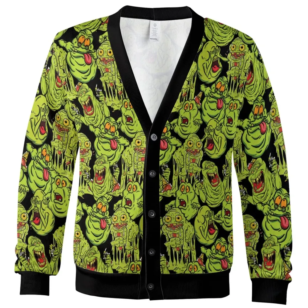 Funny Slimer Ghostbusters Cardigan - 2