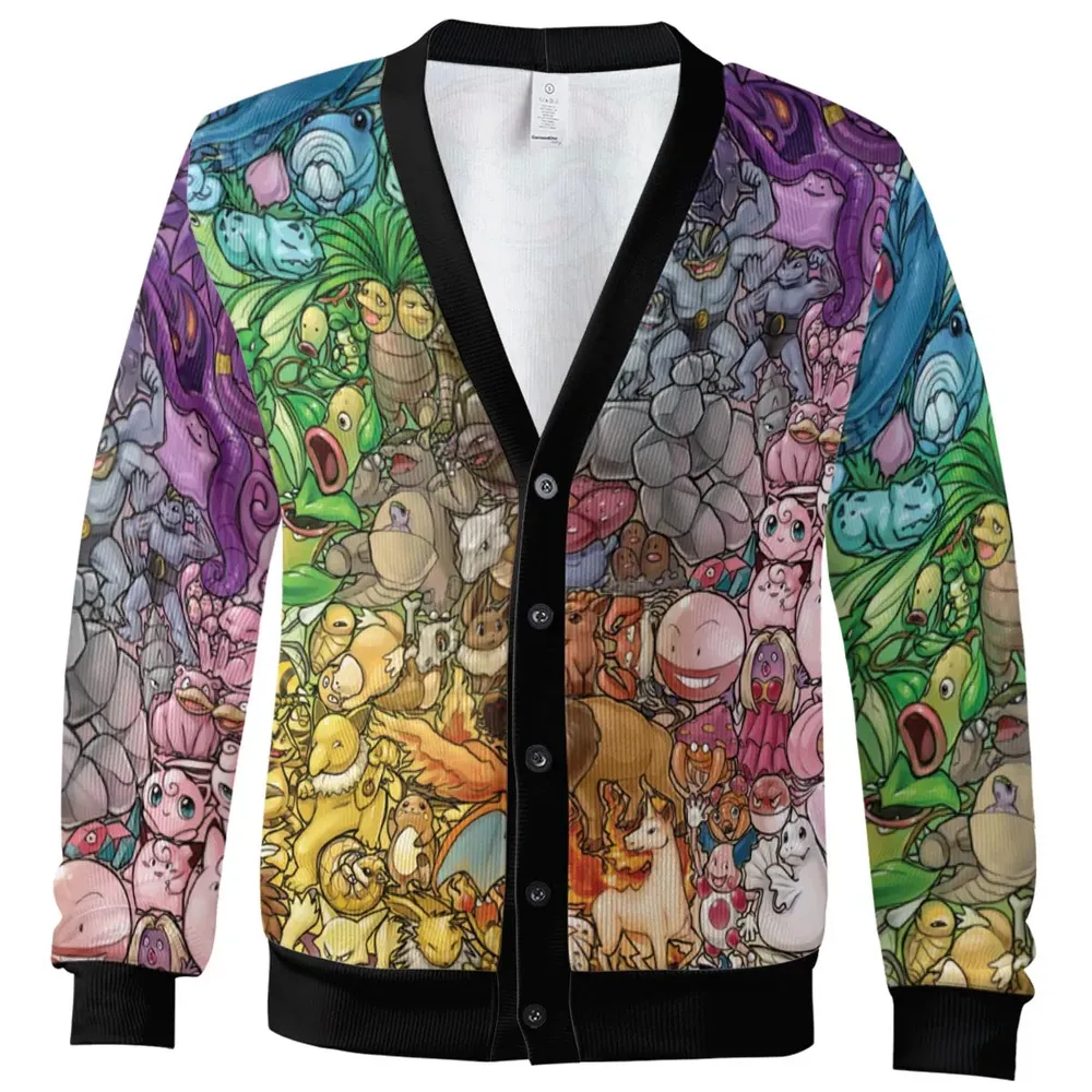 Rainbow Epic Pokemon Cardigan - 2
