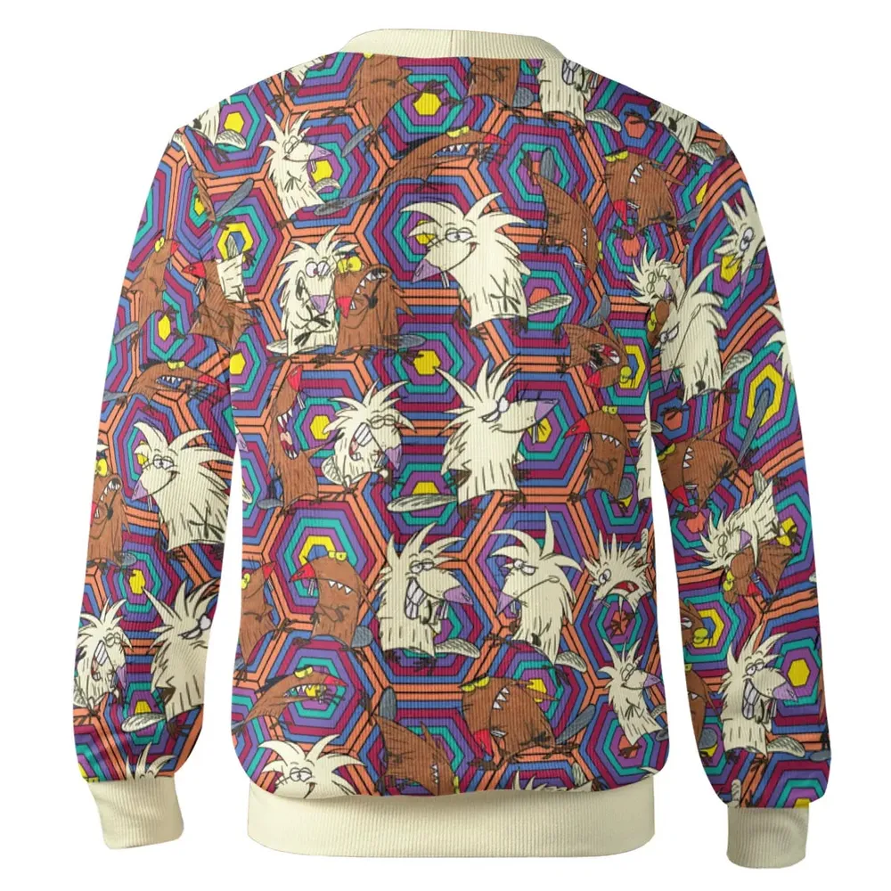 The Angry Beavers Pattern Cardigan - 3