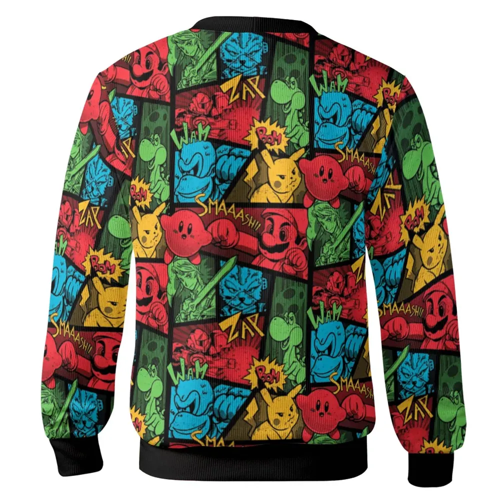 Super Smash Bros Pattern Cardigan - 3