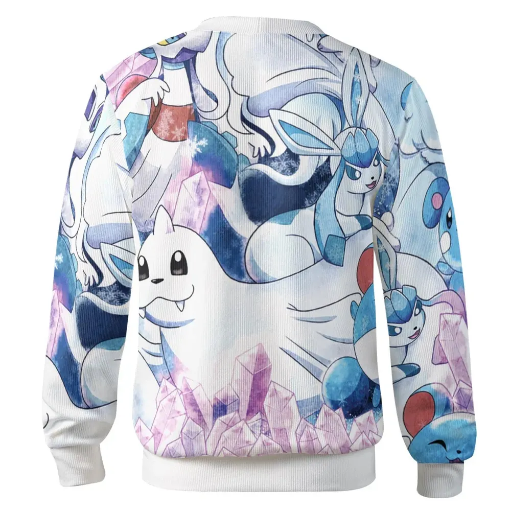 Winter Friends Pokemon Pattern Cardigan - 3