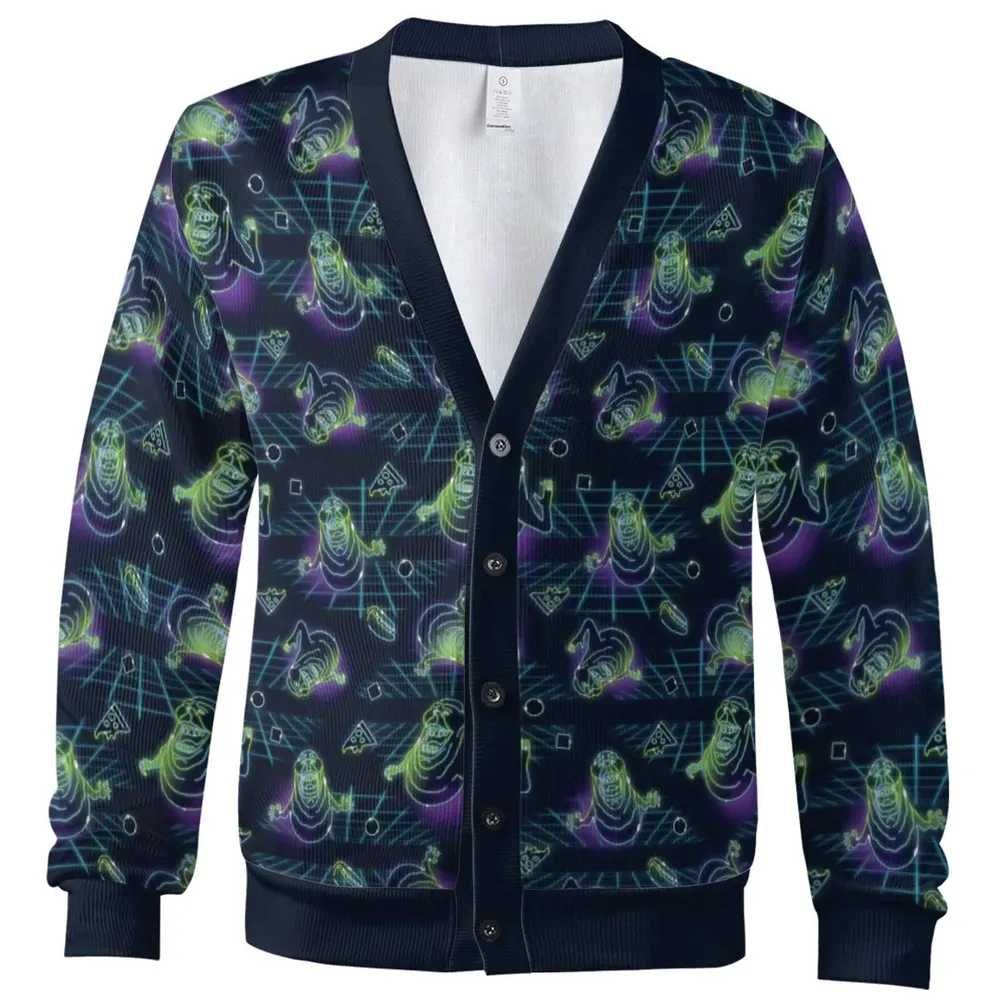 The Real Ghostbusters Slimer Classics Retro Cardigan - 2