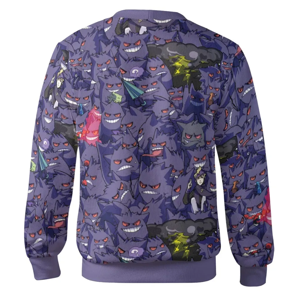Gengars Pokemon Pattern Cardigan - 3