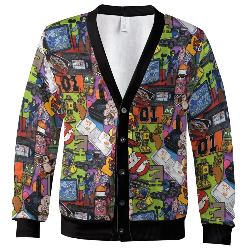 The 1980's. The Decade Of Greed Cardigan - 2
