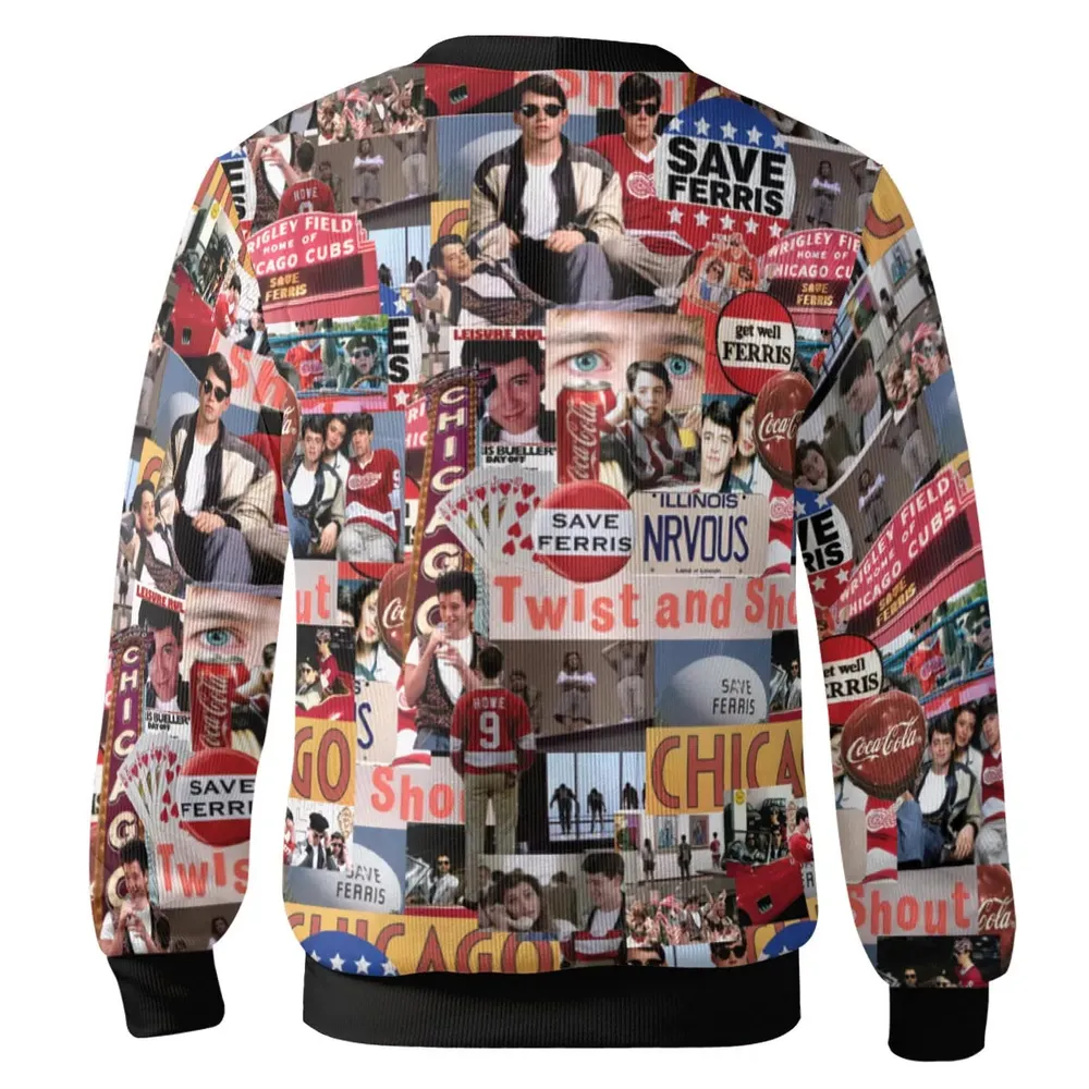 Vintage Aesthetic Ferris Bueller's Day Off Cardigan - 3