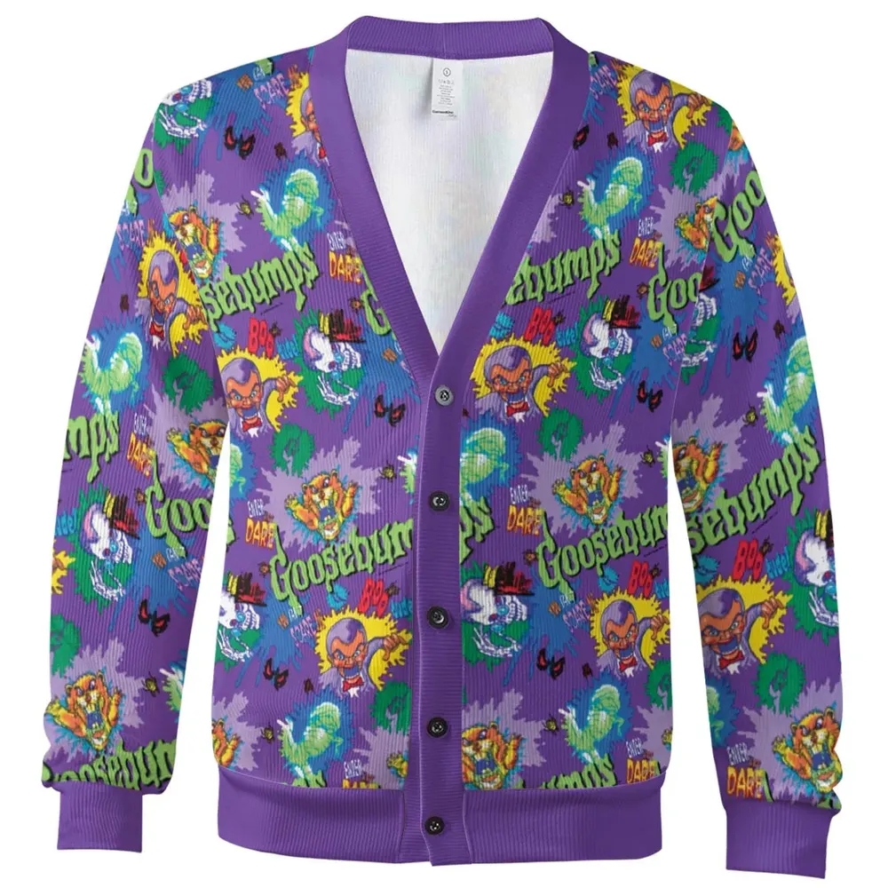 You Can't Scare Me Goosebumps Cardigan - 2
