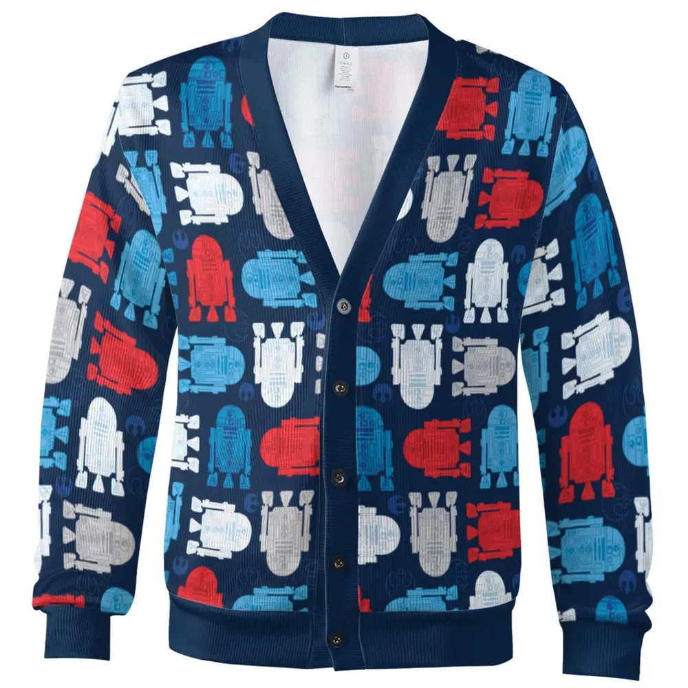 R2-D2 Star Wars 4th of July Pattern Cardigan - 2