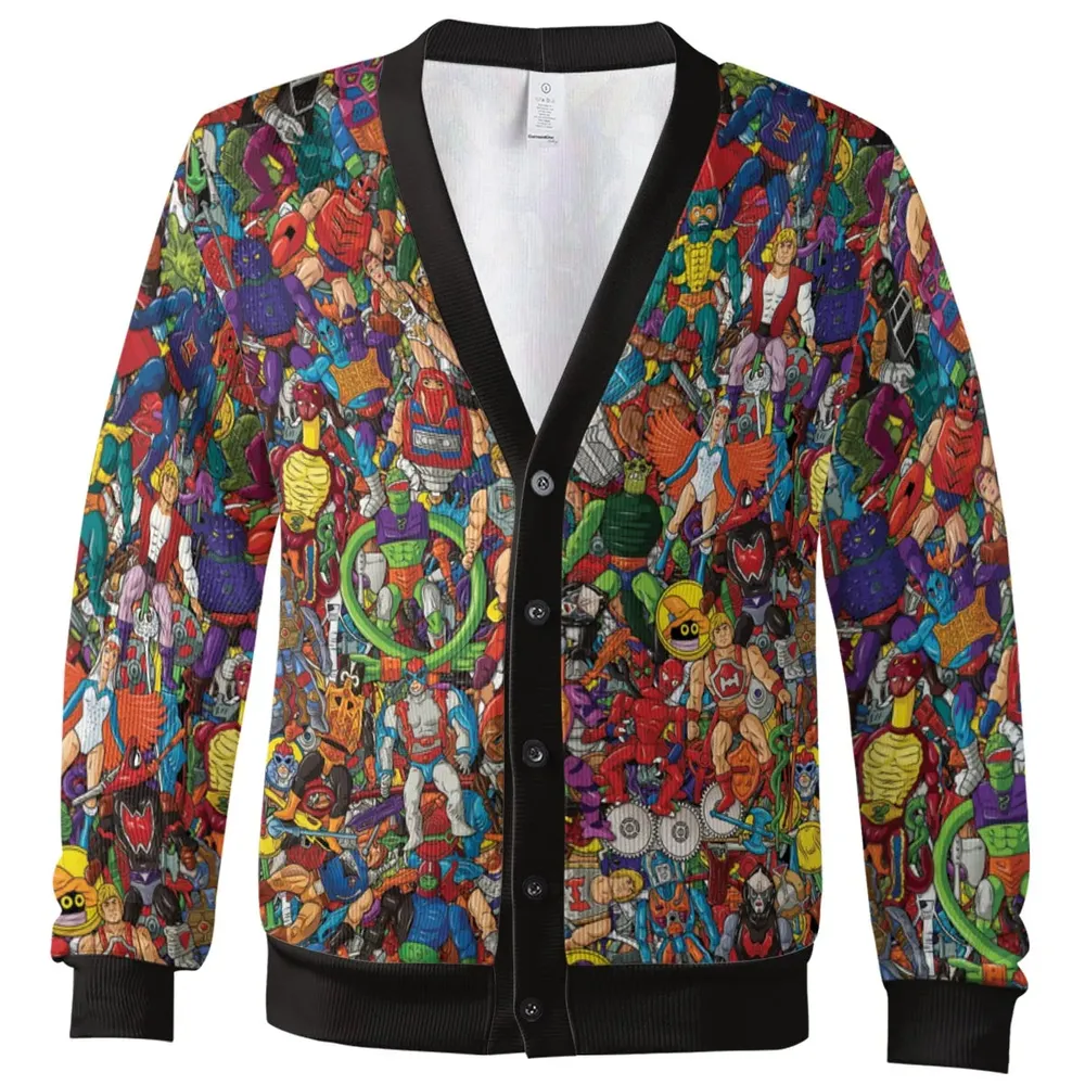 MOTU's Characters Figure Pattern He-man and The Masters of The Universe Cardigan - 2