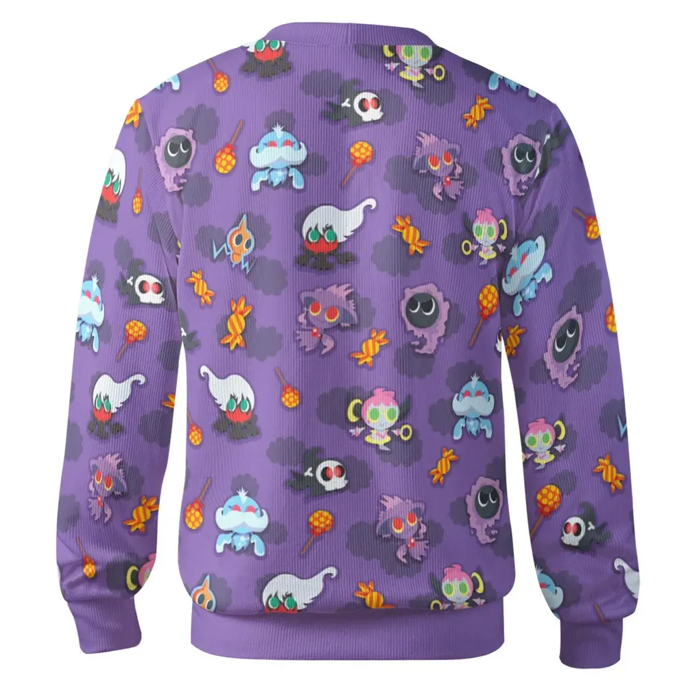 Team Purple Pokemon Pattern Cardigan - 3