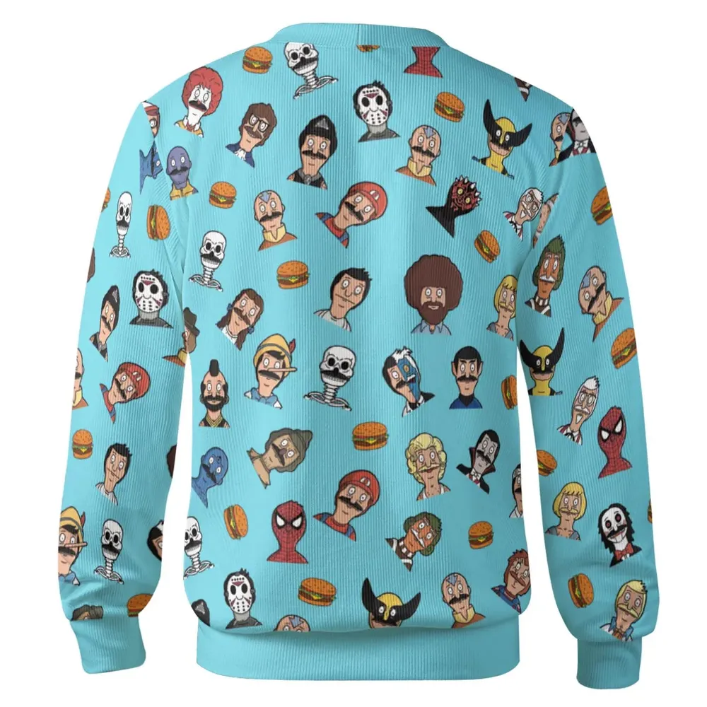 Many Faces of Bob's Burger Cardigan - 3