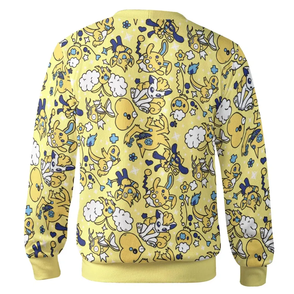 Shiny Magikarp Pokemon Pattern Cardigan - 3