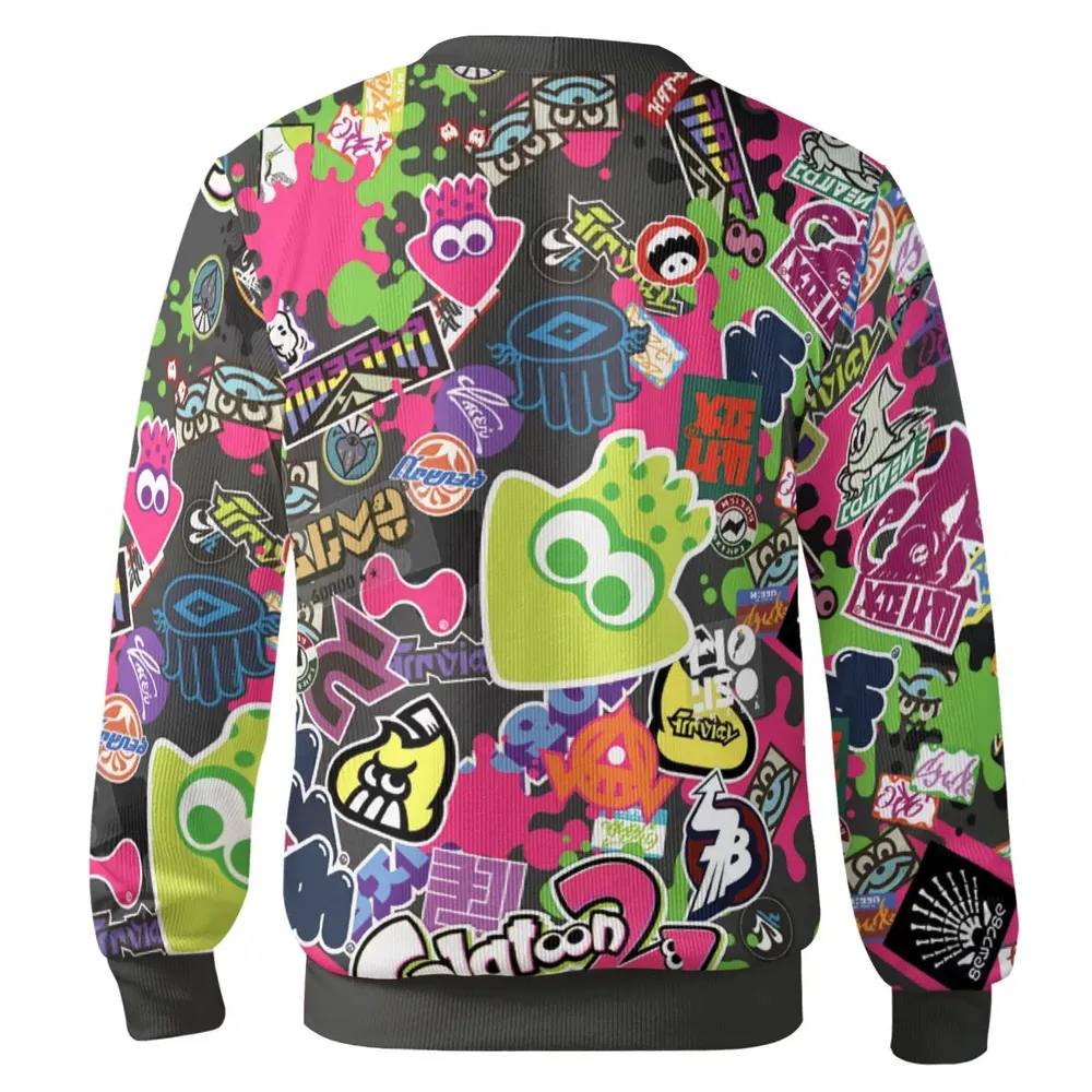 Splatoon Video Game Pattern Cardigan - 3