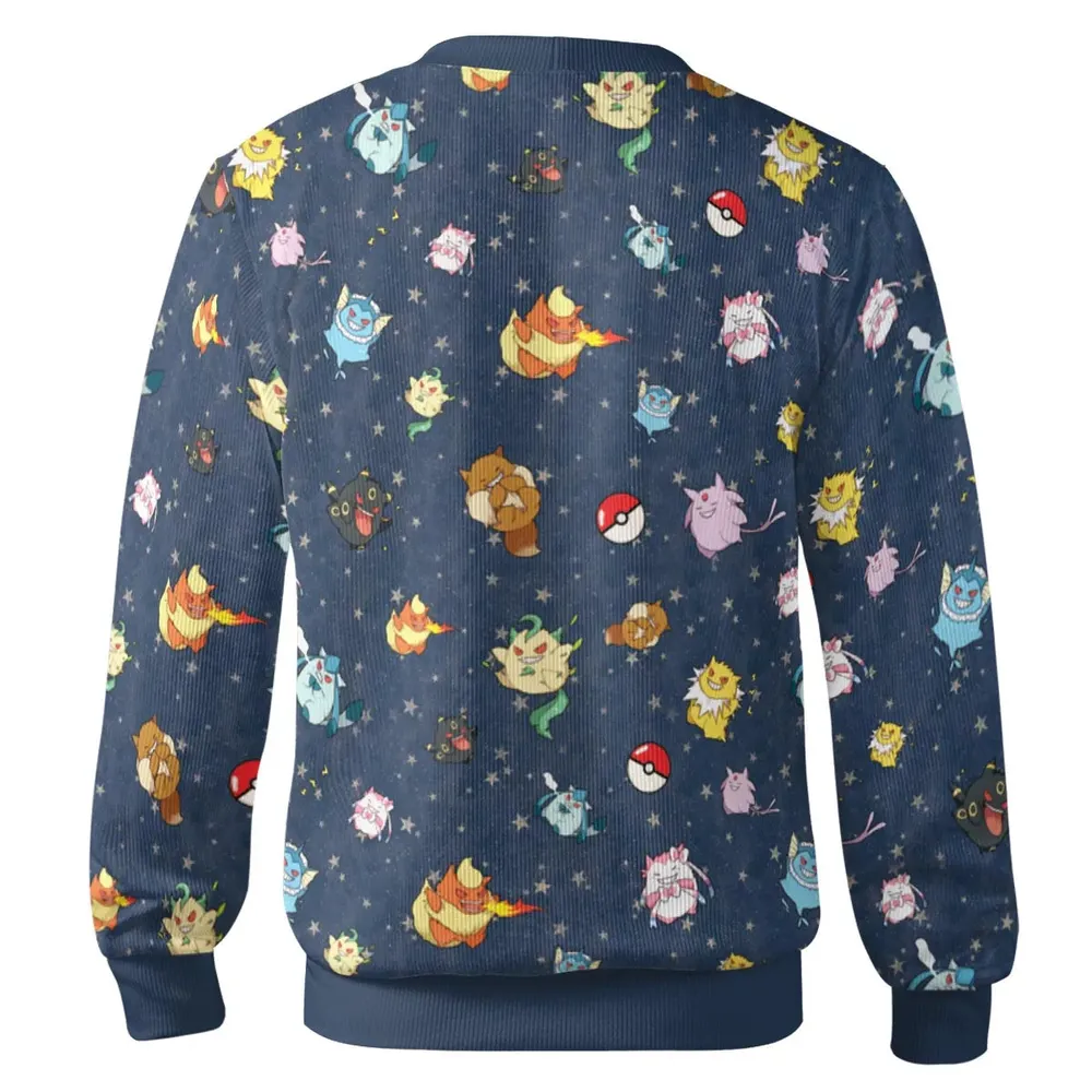 Gengar as Eevee The Eeveelutions Pokemon Cardigan - 3