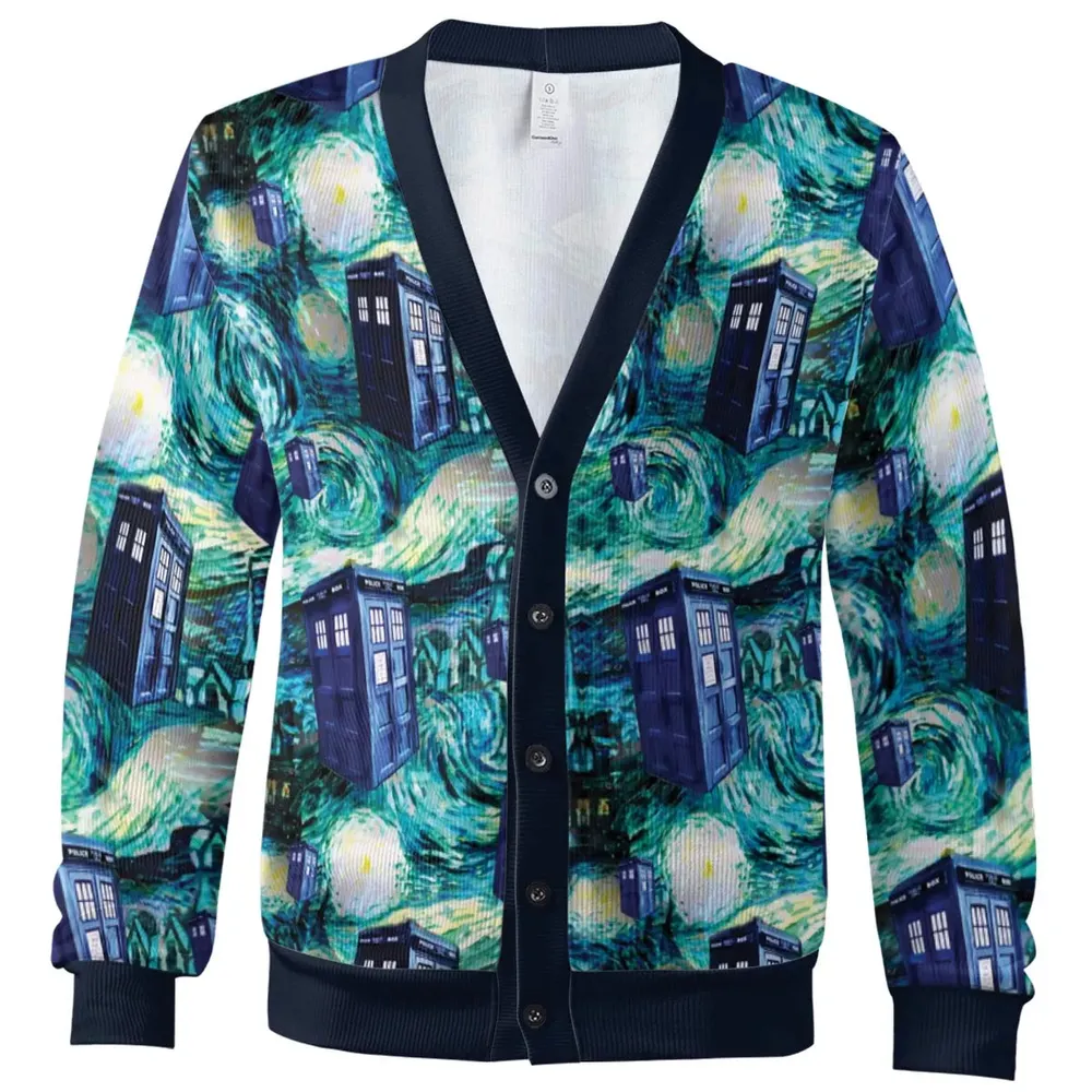 Tardis Starry Night Doctor Who Cardigan - 2