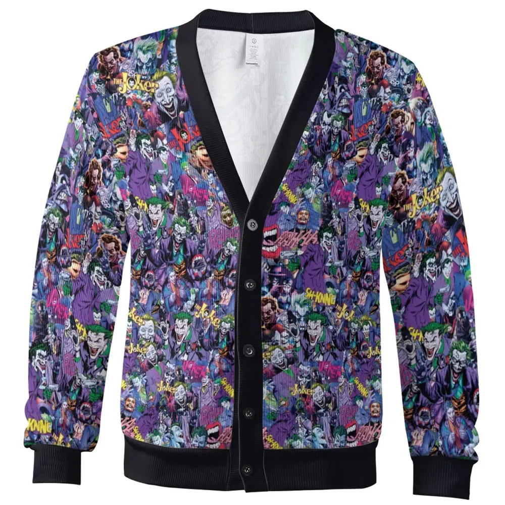 Joker The Most Favourite Characters Pattern Cardigan - 2