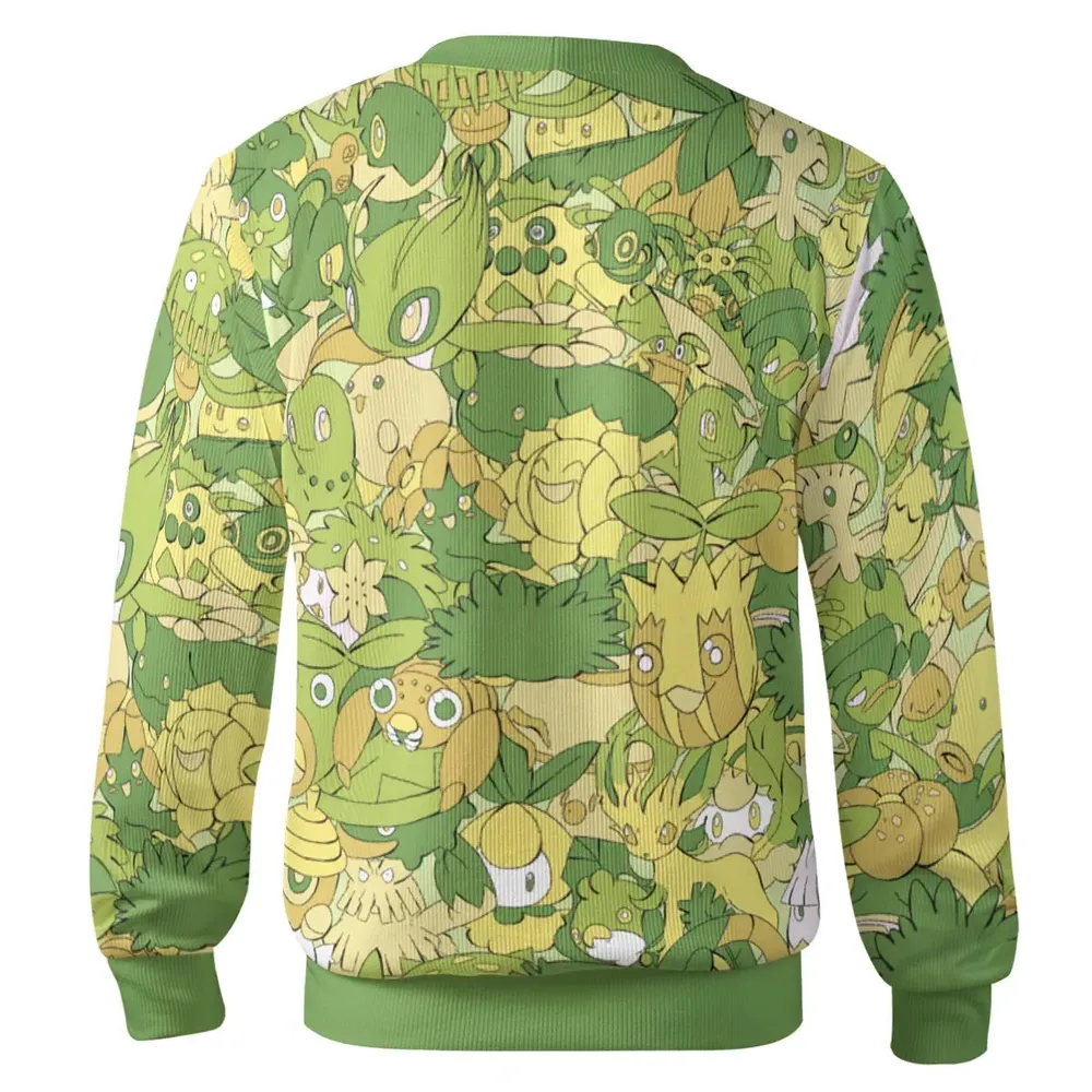 Grass Pokemon Pattern Cardigan - 3